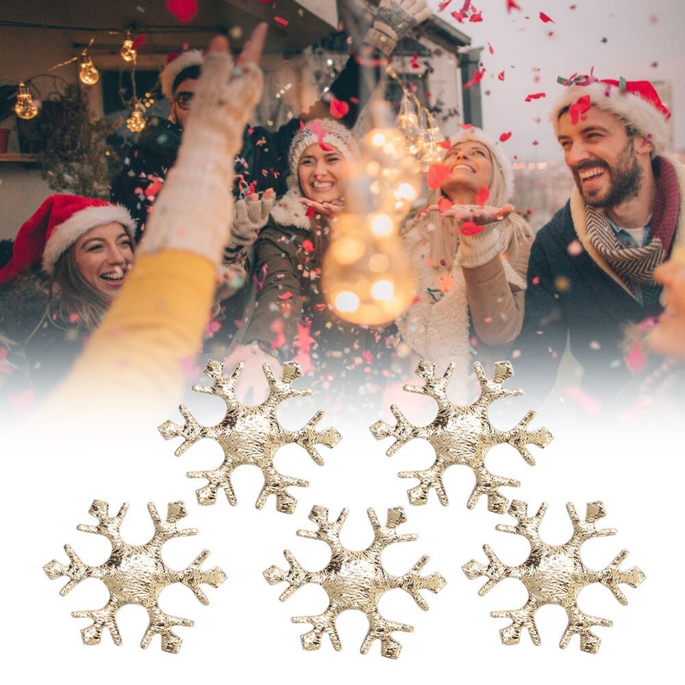 200 Pcs Snowflakes Confetti Non Woven Fabric Christmas Fluffy Party Decoration