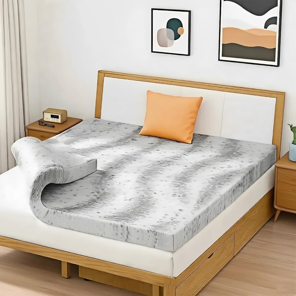 2 Inch Twin XL Memory Foam Mattress Topper for Extra Long Beds