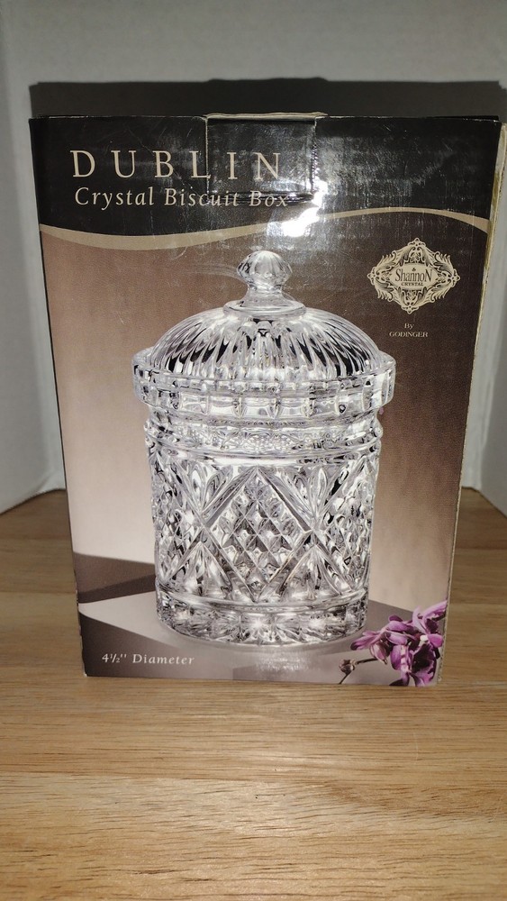 Dublin Crystal Candy Dish and Biscuit Jar with Elegant Design