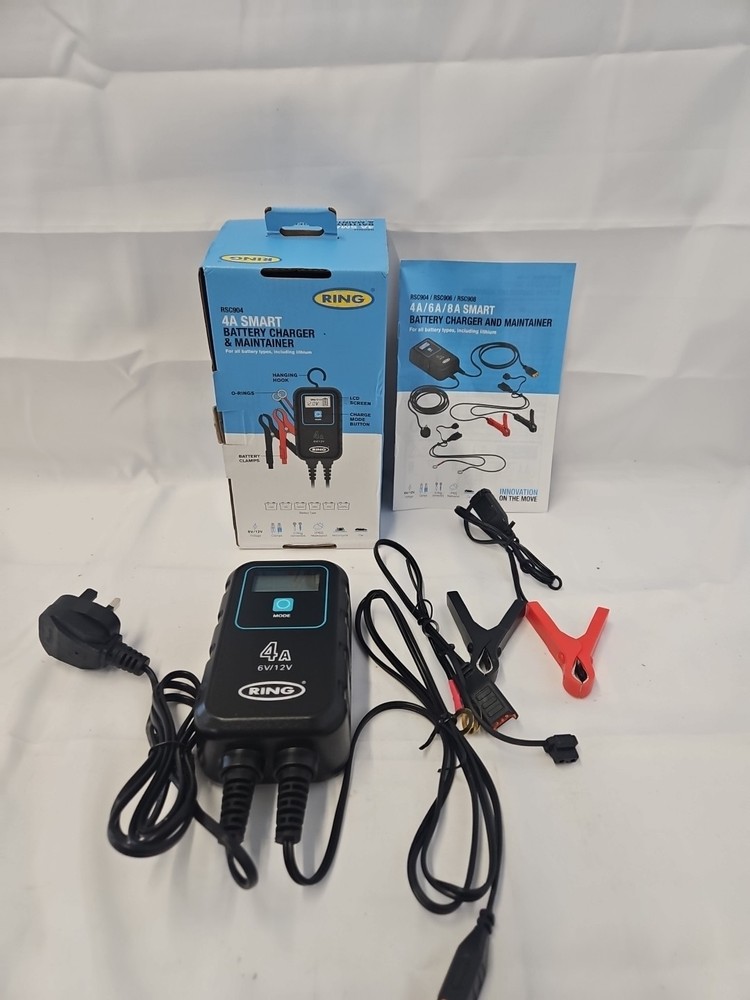 4A SMARTCHARGE 4 Car Battery Charger for 6V & 12V Vehicles