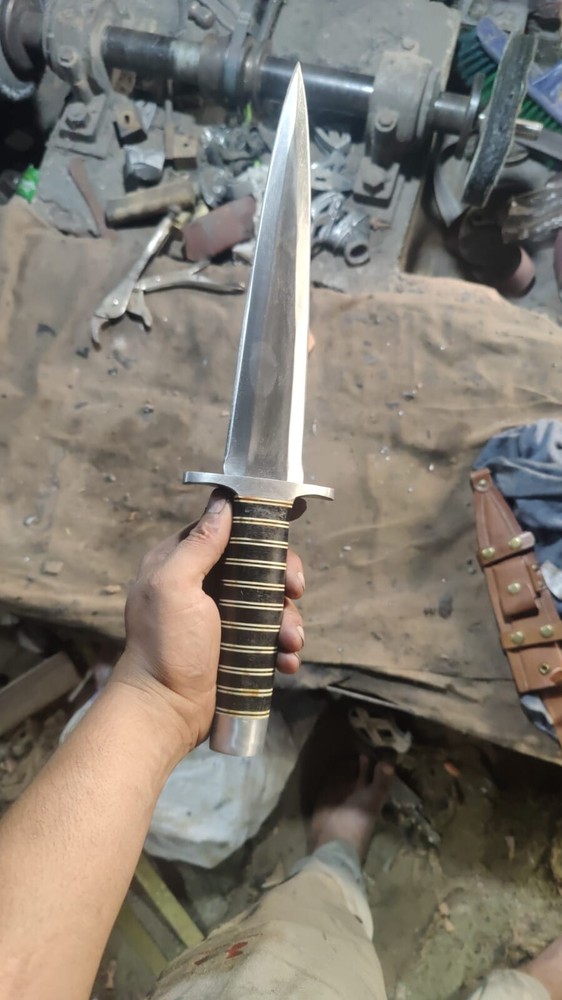 Arkansas Toothpick Carbon steel Dagger, Bowie Knife, Hunting Dagger With Sheath