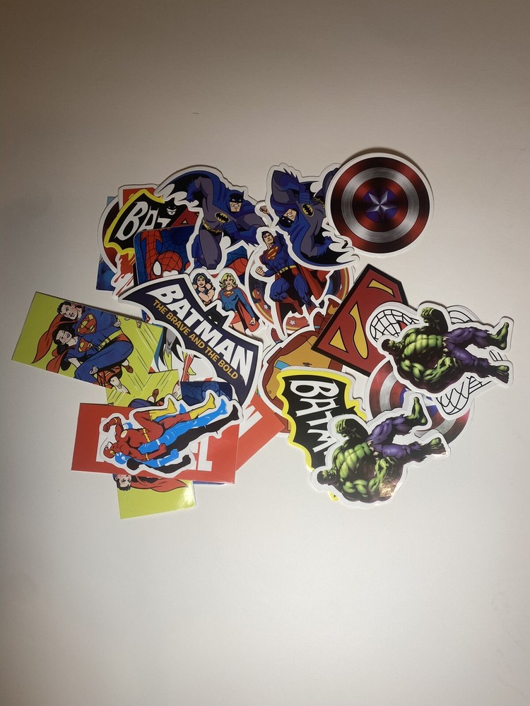 DC Universe Superhero Stickers Pack with Duplicates  