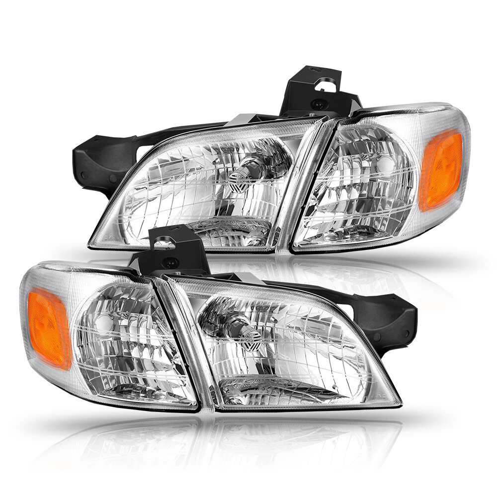 Fit 1997-05 Chevy Silhouette Venture 99-05 Montana Headlights+Corner Lamps LH RH
