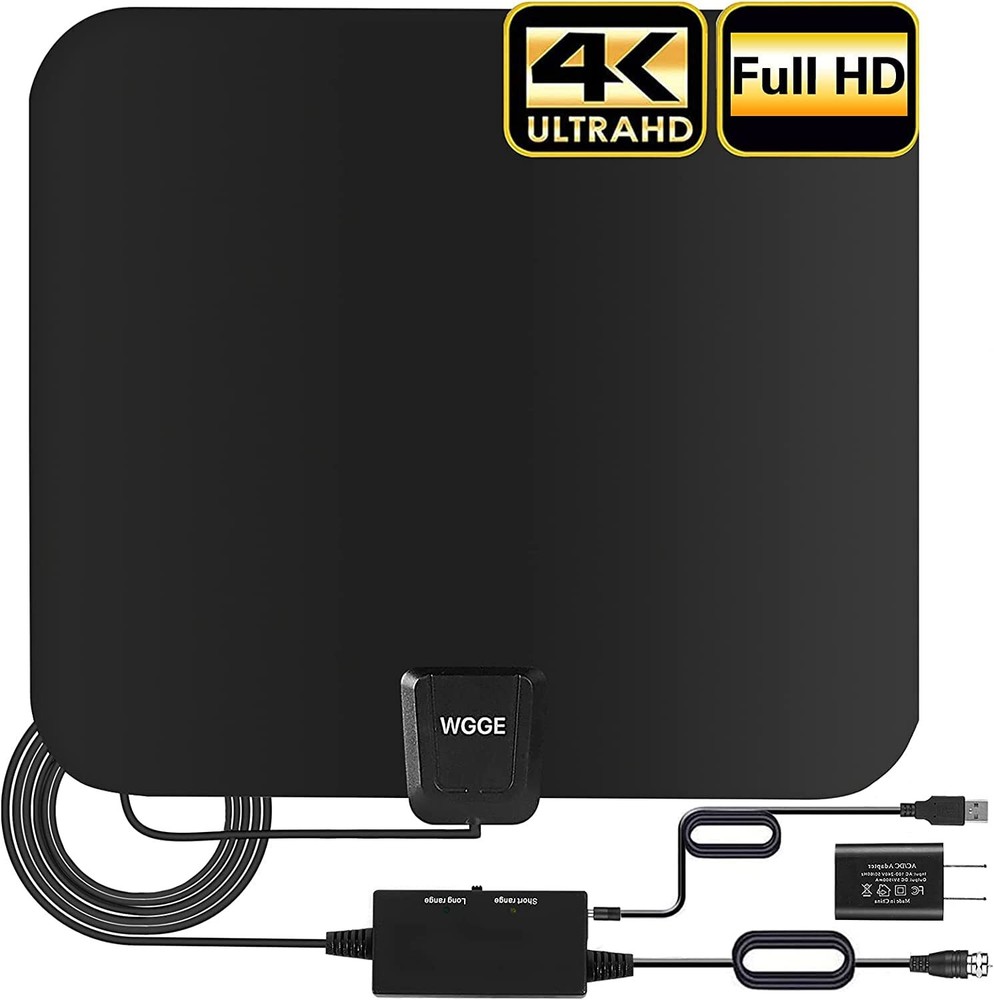 Amplified HD Digital TV Antenna Long Range 300+ Miles -Support 4K 1080p Fire ...