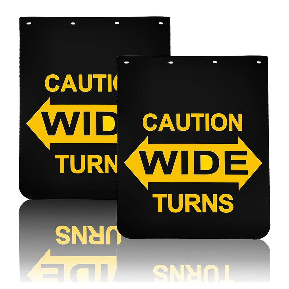 24x30 Heavy-Duty Polymer Semi Truck Mud Flaps for Tractor Trailers