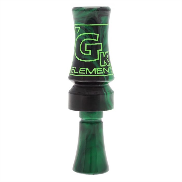 GK CHAMPIONSHIP CALLS ELEMENT MOLDED DUCK CALL DOUBLE REED SWAMPGRASS GREEN-image