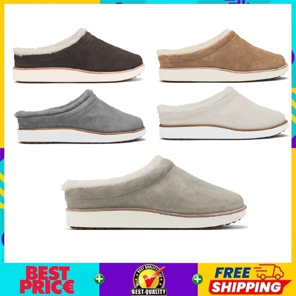 🔥 Sale! Women’s Olukai Mani Leather Mule Slippers - 5 Color - Free Shipping⚡
