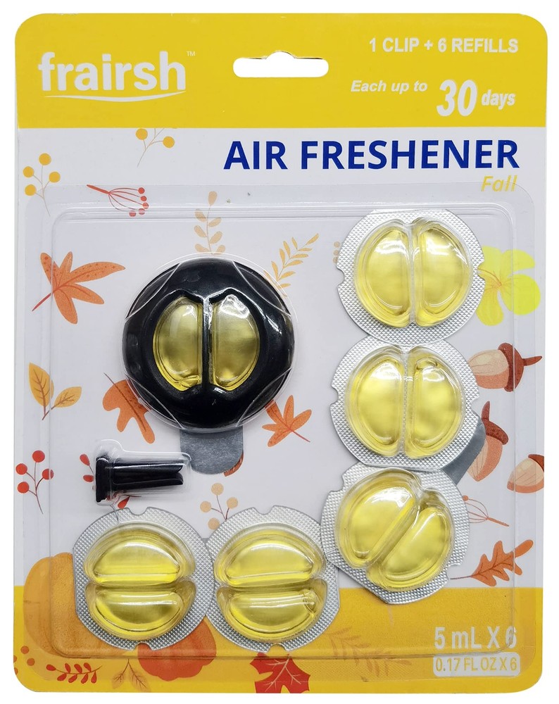 Frairsh Car Air Fresheners Vent Clips, Car Scents Air Freshener Pack of 6, Fa...
