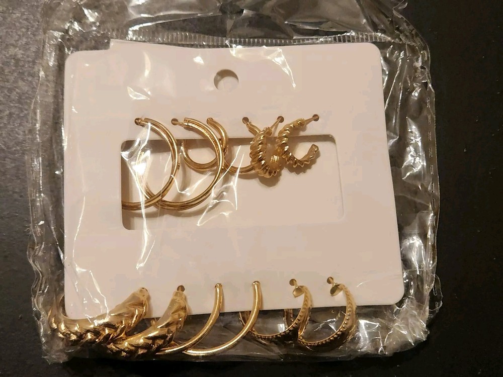 Gold Hoop and Cuff Earring Set – Trendy Stylish Ear Accessories