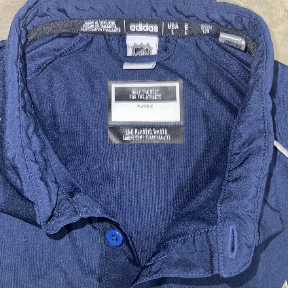 Columbus Blue Jackets adidas climalite Polo - Navy Large NHL