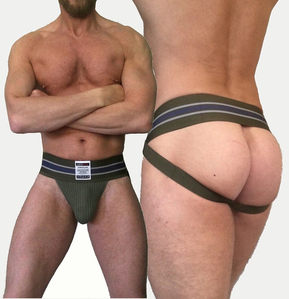 JOCKMAIL Mens Sexy Jockstrap Underpants Enhancing Pouch Low Rise Thong Underwear