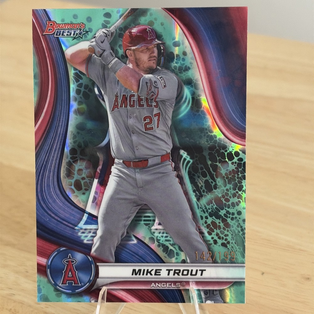 2024 Bowman's Best - Mike Trout #1 Aqua Lava Refractor /199