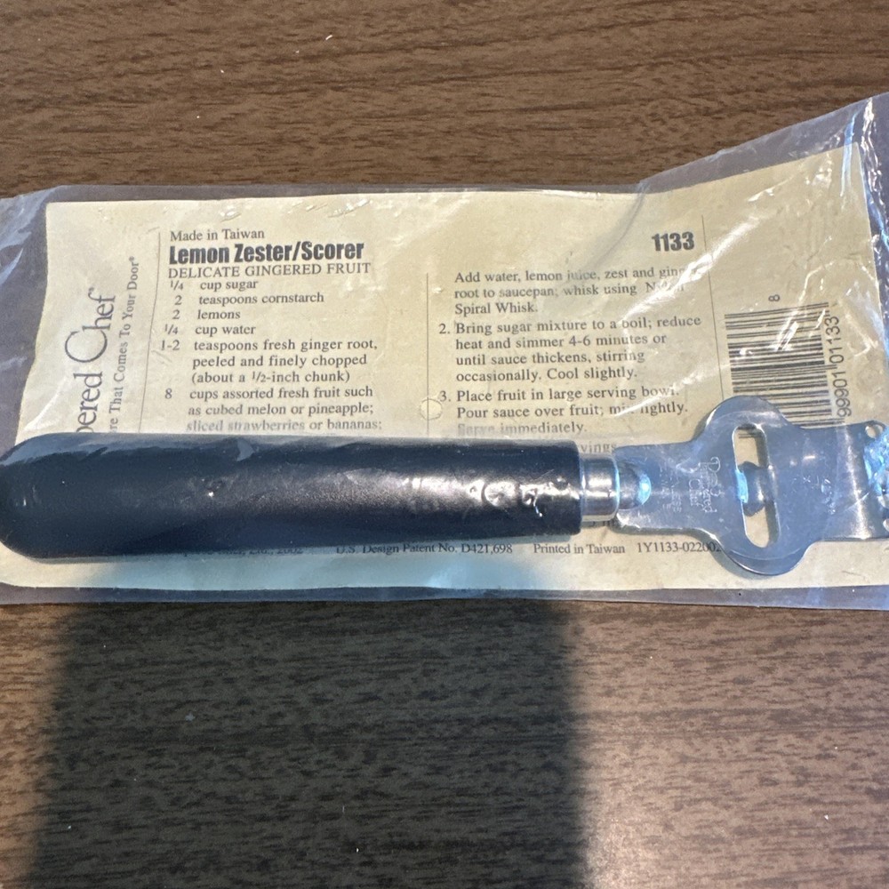 Pampered Chef Lemon Zester Scorer Tool Model 1133 Brand New