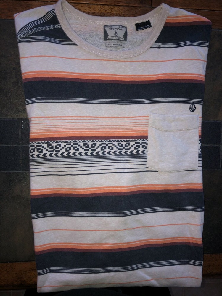 Men's Volcom Long Sleeve Crewneck Knit Shirt Size Large LG L