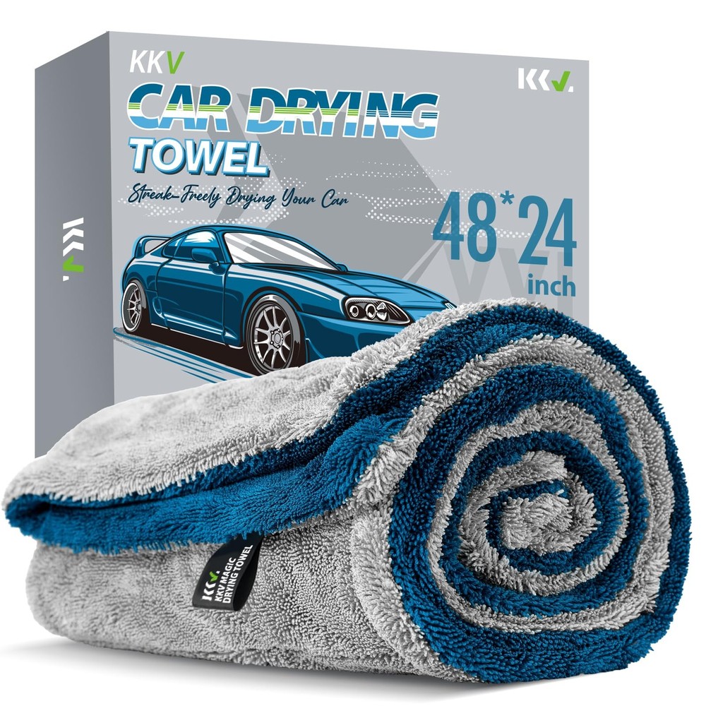 XL Microfiber Drying Towel 48x24 1400GSM Ultra Absorbent SUV Towel-image
