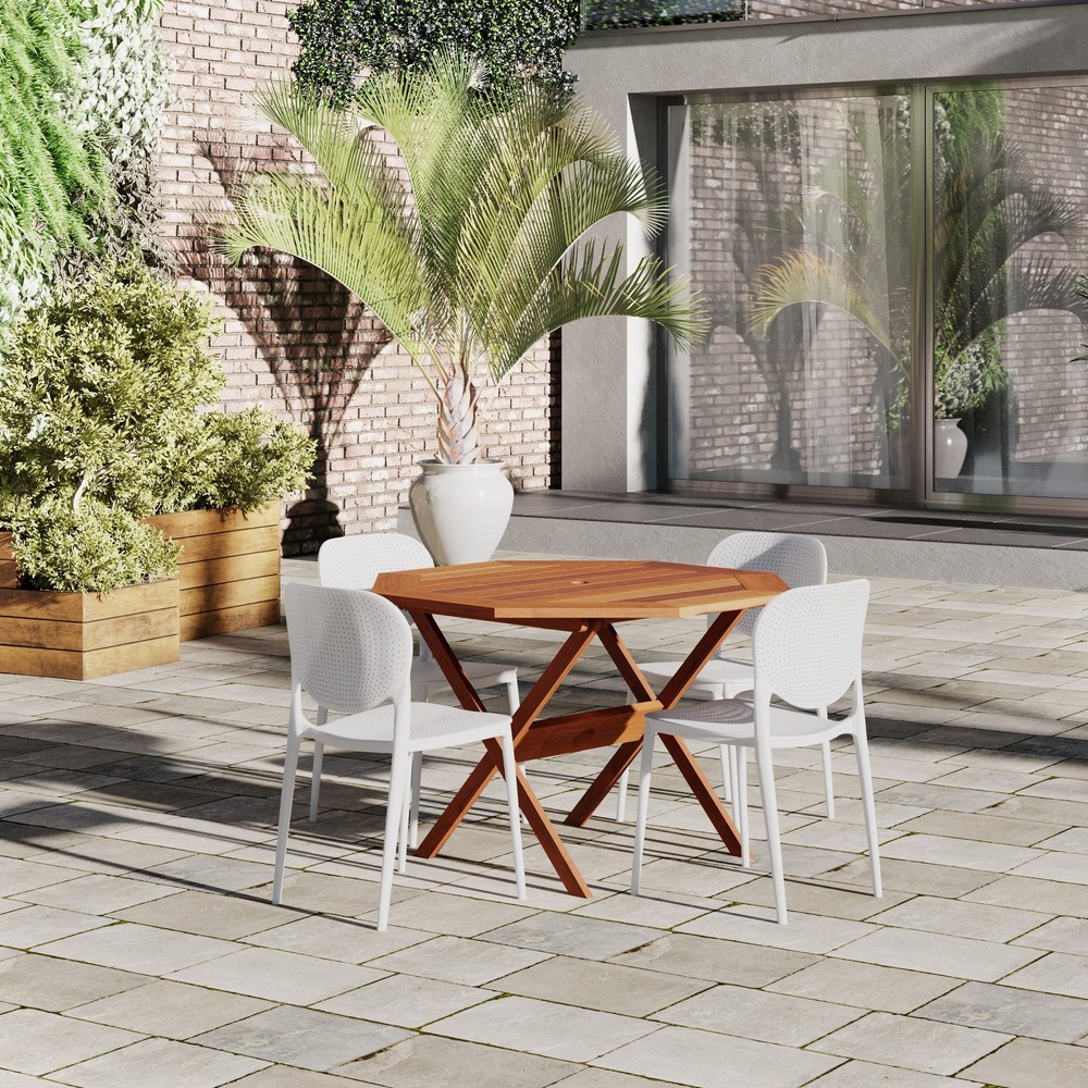 Amazonia Outdoor Patio 5pc Panther Bistro Set