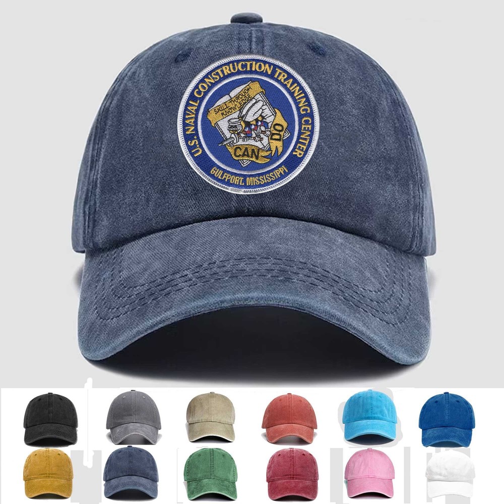 Custom Embroidered Hat Naval Construction Training Center Gulfport Mississippi