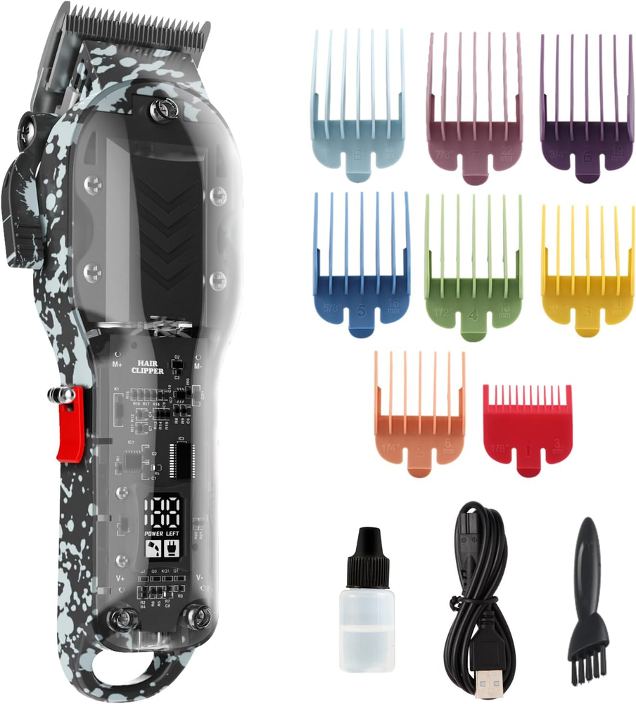 Cordless Professional Hair Clippers for Men - Barber-Grade Precision Trimmer