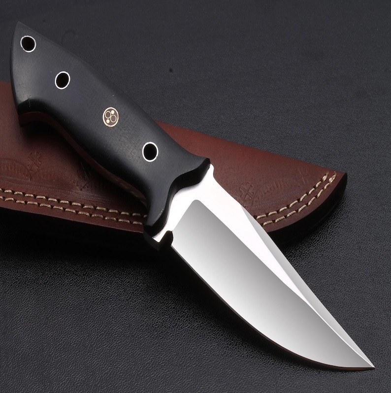 Custom Handmade D2 Steel Blade Survival Skinner Knife | Hunting Knife | Camping
