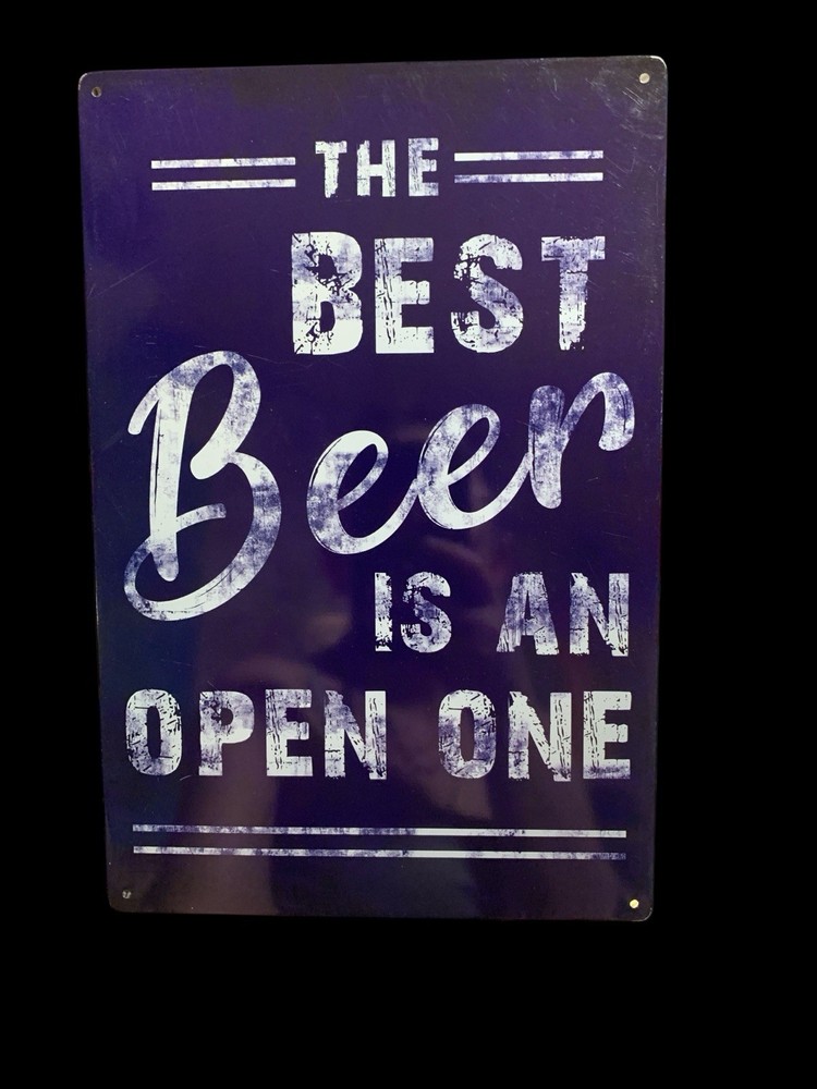 Man Cave Metal Tin Sign for Beer Drinking Boyfriend Father Gift 12x8