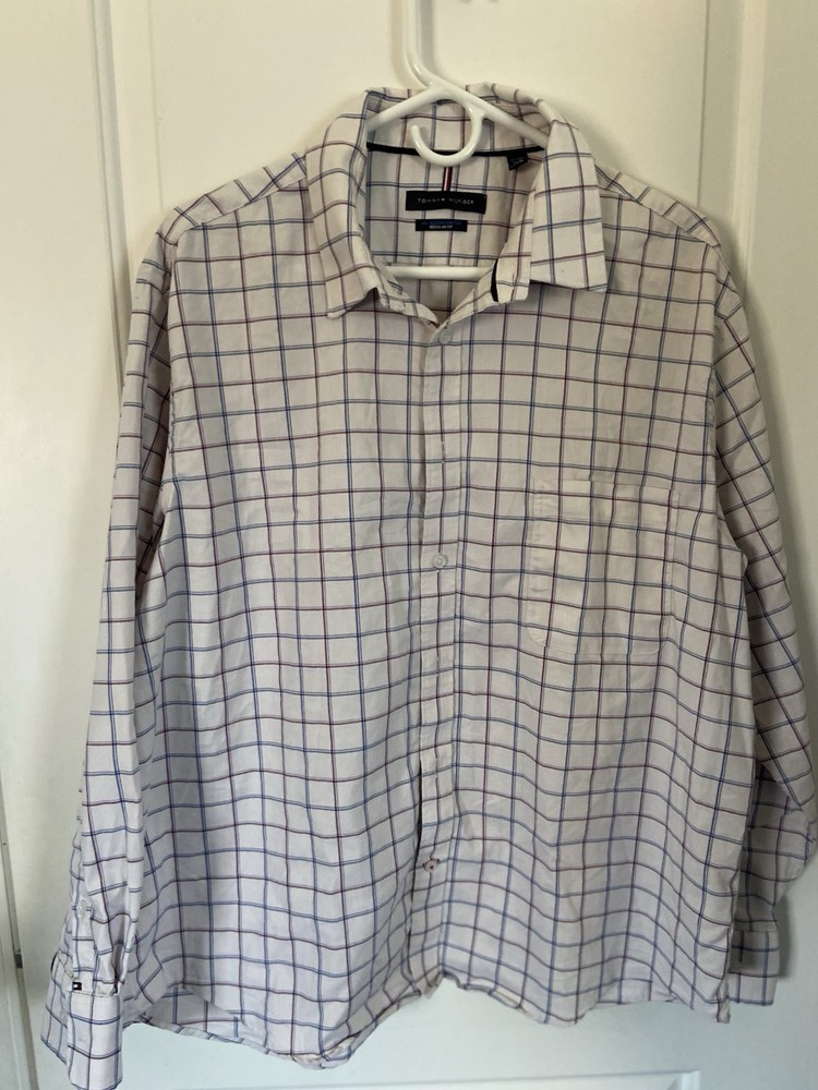 Tommy Hilfiger stretch top regular fit men's 17-17.5 all season