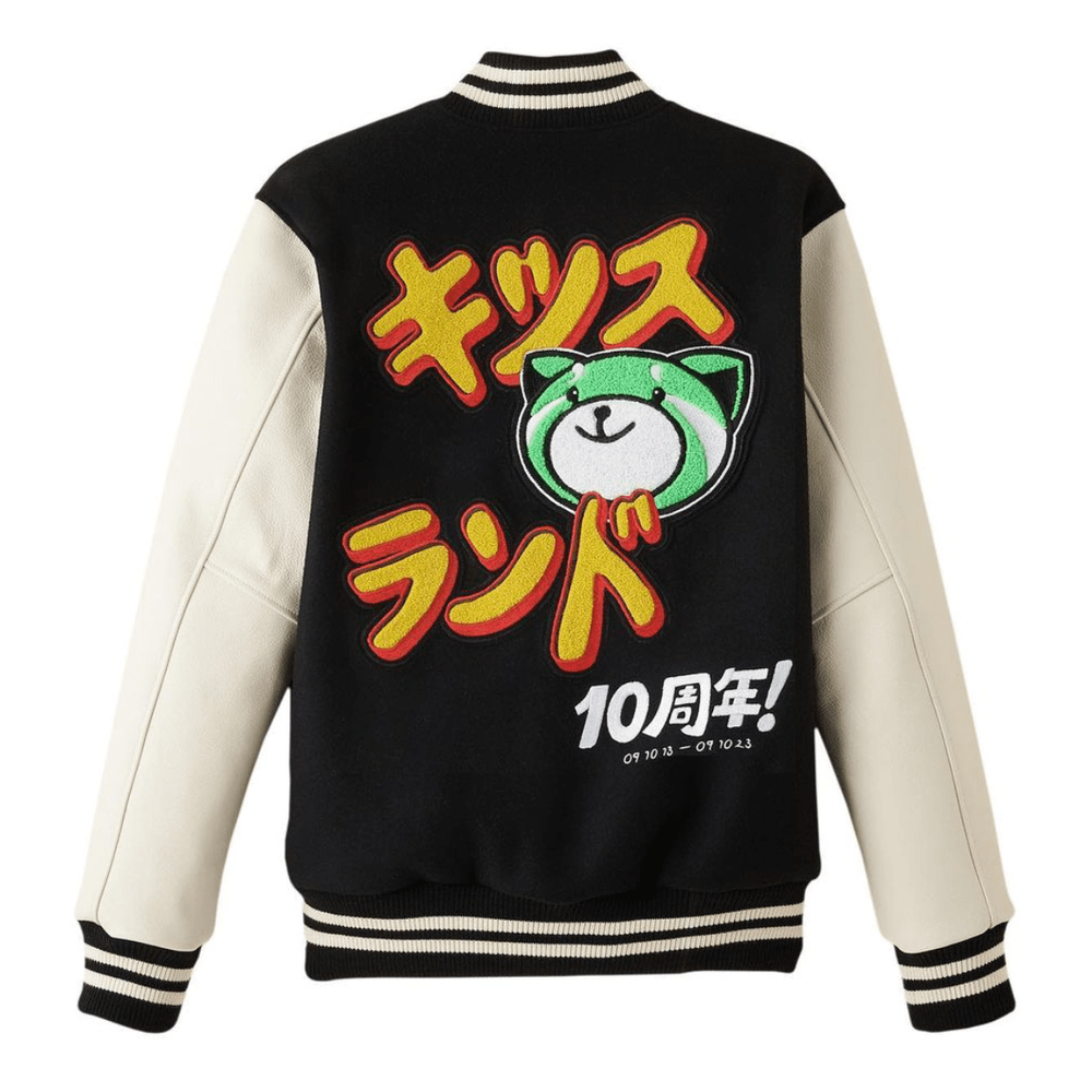 The Weeknd XO Kiss Land Black Wool Leather Unisex Varsity Jacket