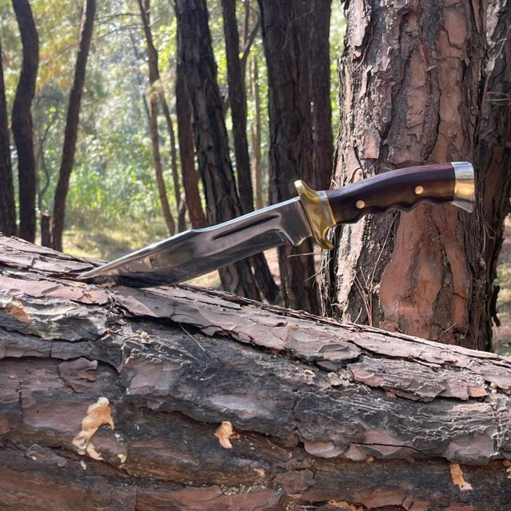 Custom Handmade Carbon Steel Blade Survival Bowie Knife | Hunting Knife Camping