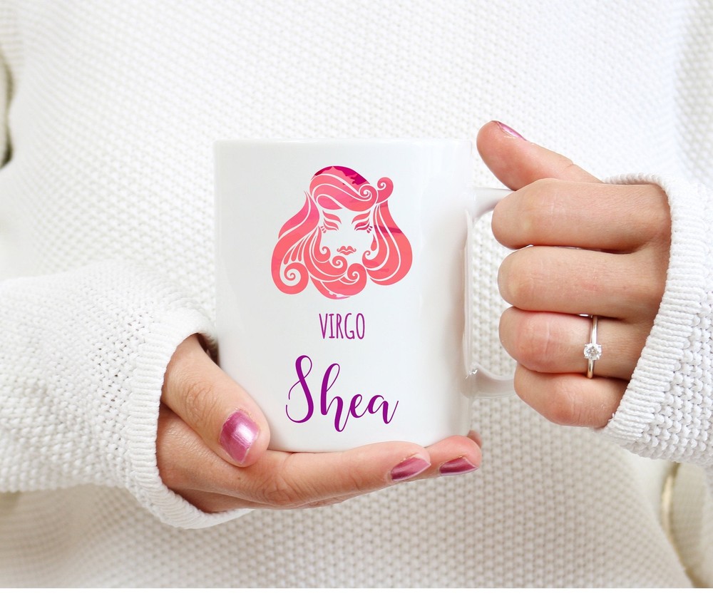 Personalized Virgo Zodiac Coffee Mug Birthday Gift for Virgo Lovers