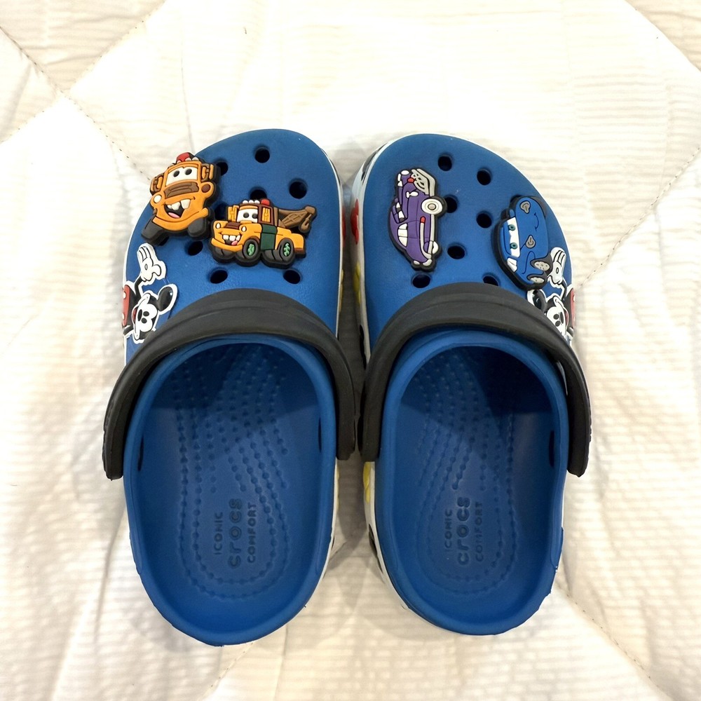 Crocs Disney Mickey Mouse Comfort Blue Clog Slip-On Shoes Toddler Size 8
