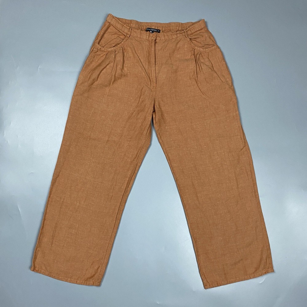gudrun sjoden Linen Pants Orange For Women Medium