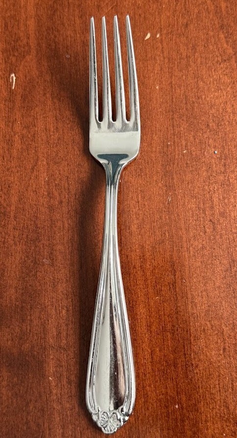 Lenox BELLINA Stainless 18/10 Glossy Flower Tip Silverware Flatware: Salad Forks