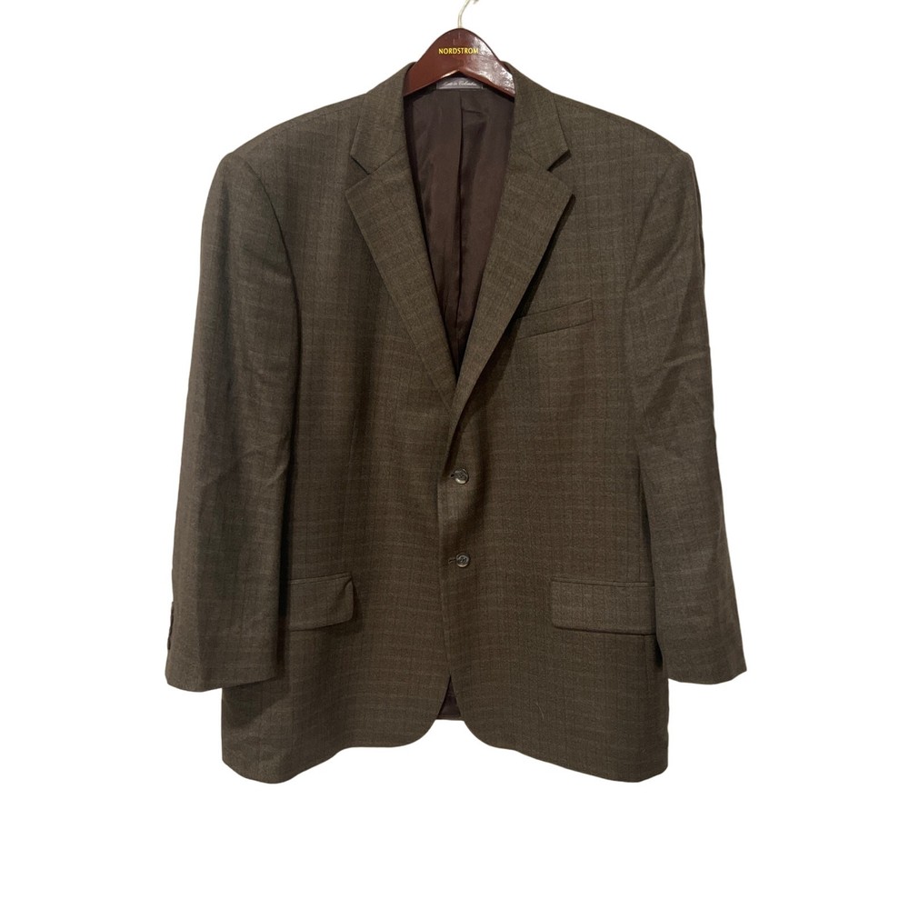 Oscar de la Renta Brown Sport Coat Size 48R Style 1025