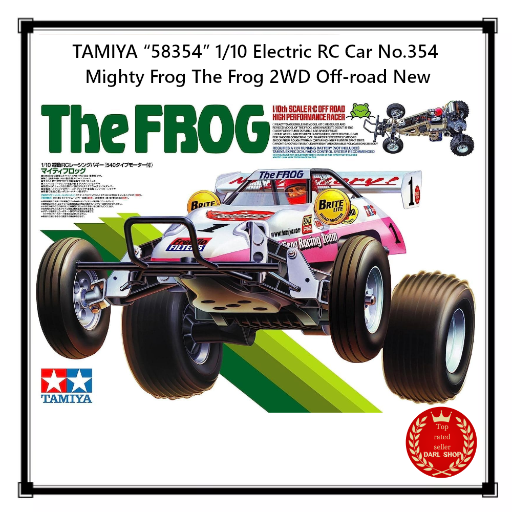 TAMIYA 1/10 Mighty Frog 2WD Off-Road Electric RC Car Kit 58354