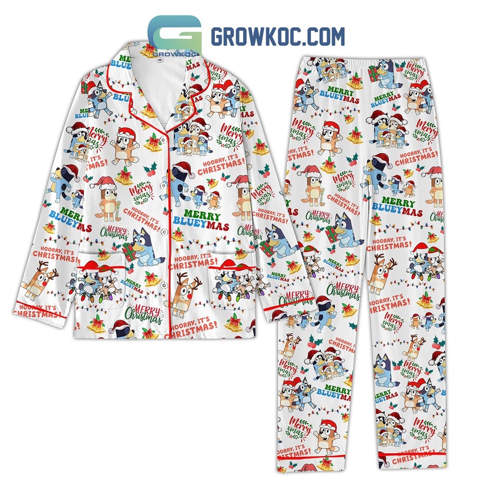 Bluey Christmas Family Matching Pajamas Set Holiday PJs