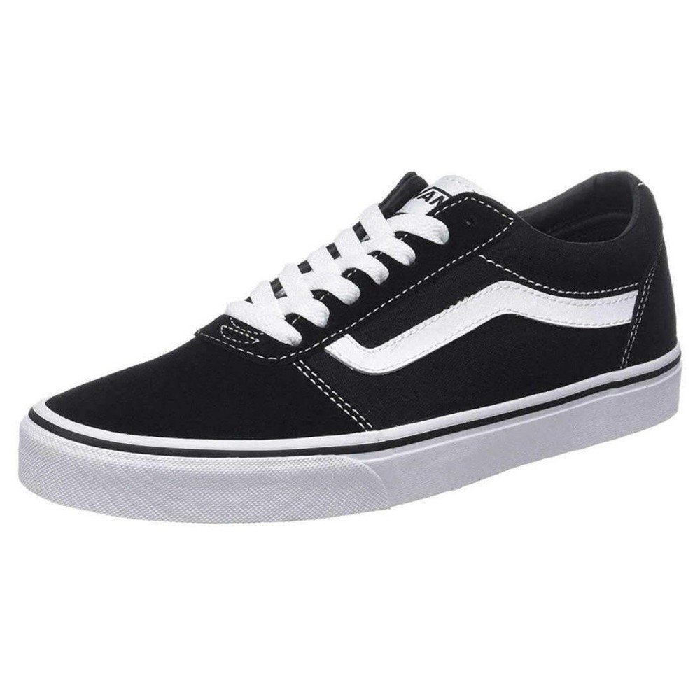 Vans Ward Suede Canvas Sneakers Black White Mens Size 11.5 NWB VN0A36EMC4R