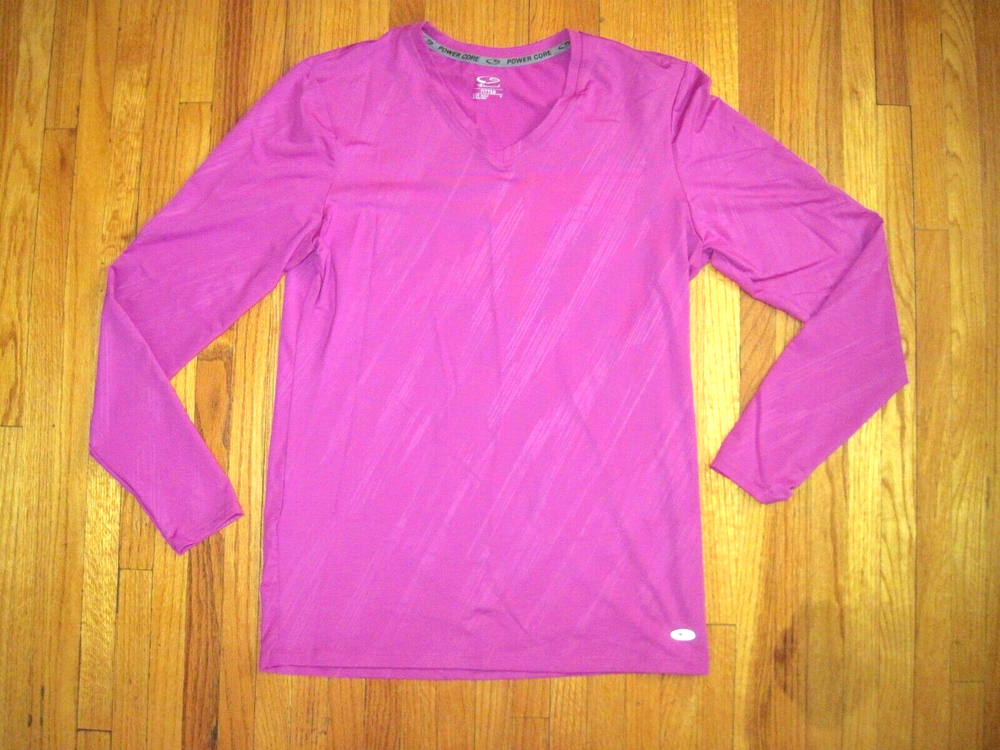 Plus Size C9 Power Core Fuchsia Long Sleeve Fitted Compression Top Size XXL NWT