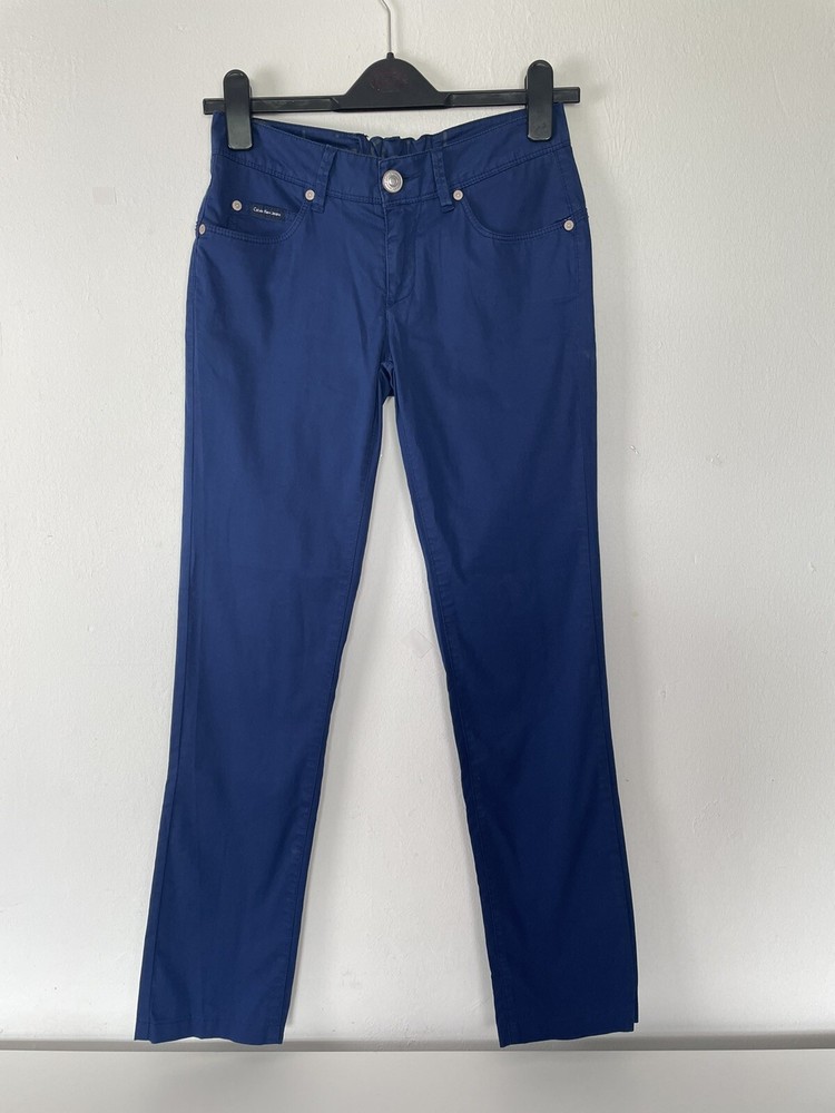 Calvin Klein Men’s Low Rise Dark Blue Skinny Jeans Size W26 L28 Good Condition