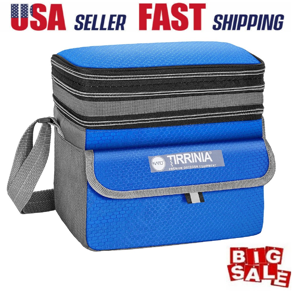 Insulated Expandable Lunch Bag for Women & Men - Hot Cold Food Thermos Tote Cooler Box