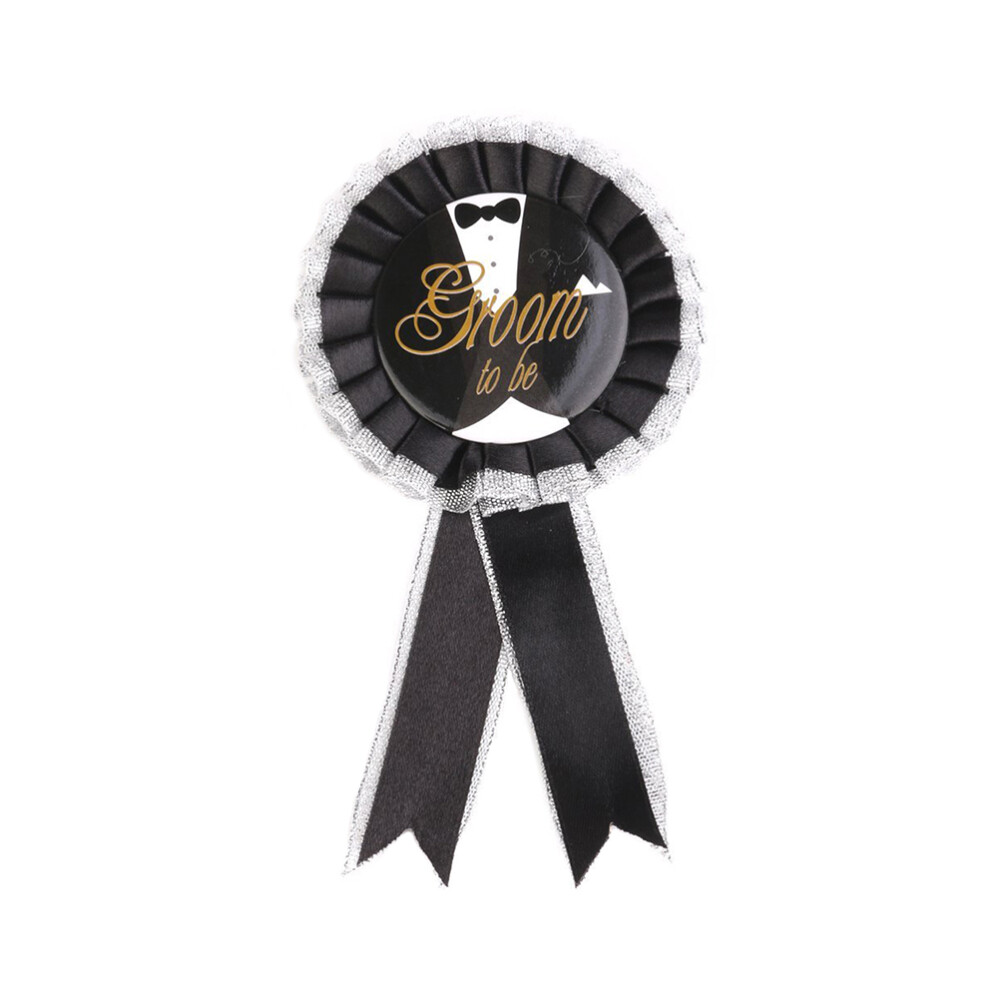 Groom to Be Badge Pin Simple but Decent Exquisite Looking Bride Bridegroom