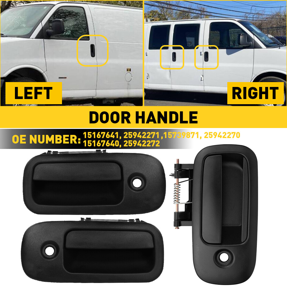 Door Handle Outside Sliding Rear Passenger Side Right for Express Savana Van M