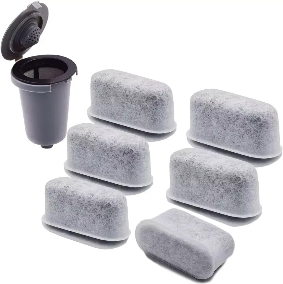 6-Pack Replacement Charcoal Water Filters for All Cuisinart Coffee Makers & Reus