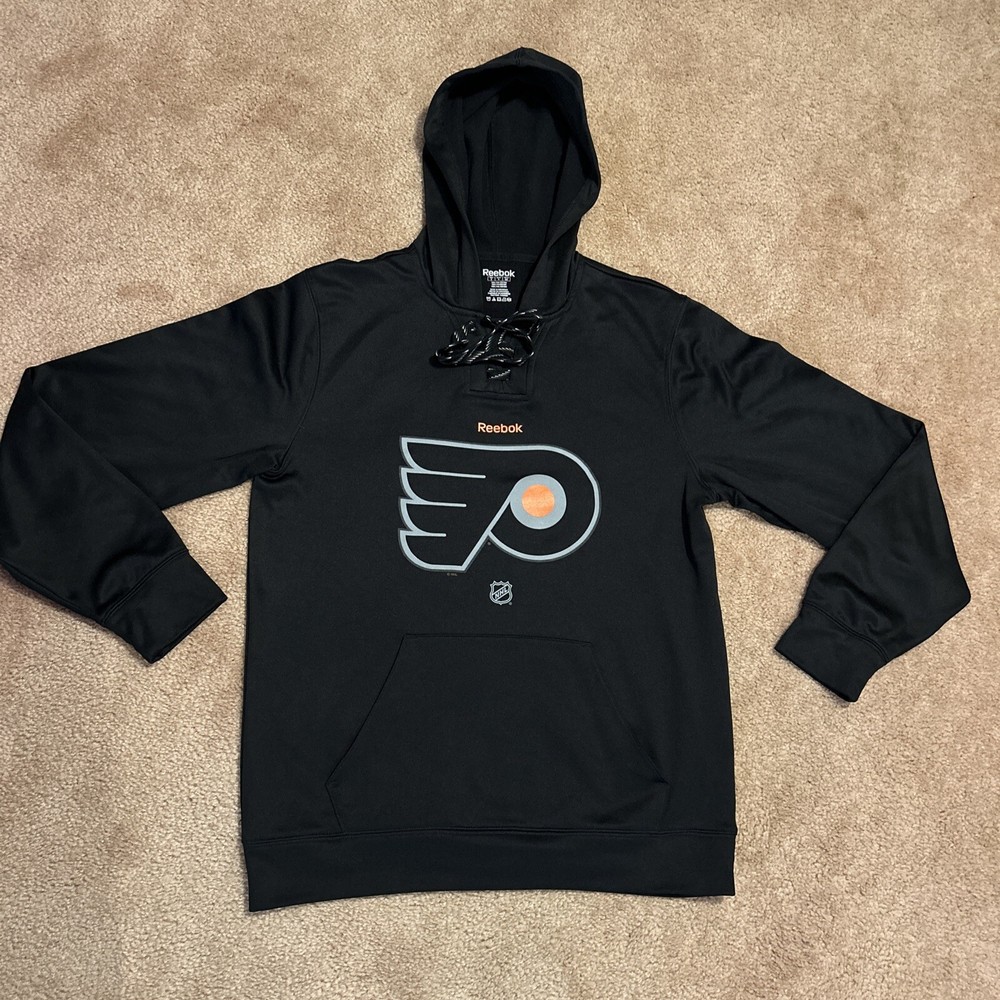 Reebok Philadelphia Flyers Black Hoodie • Mens Small• 2017 Stadium Series