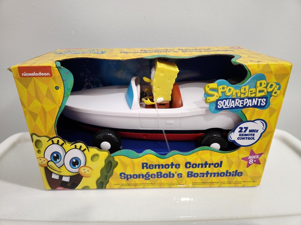 Spongebob Squarepants 1:24 Scale RC Boatmobile Remote Control Car 2024 Nickelodeon