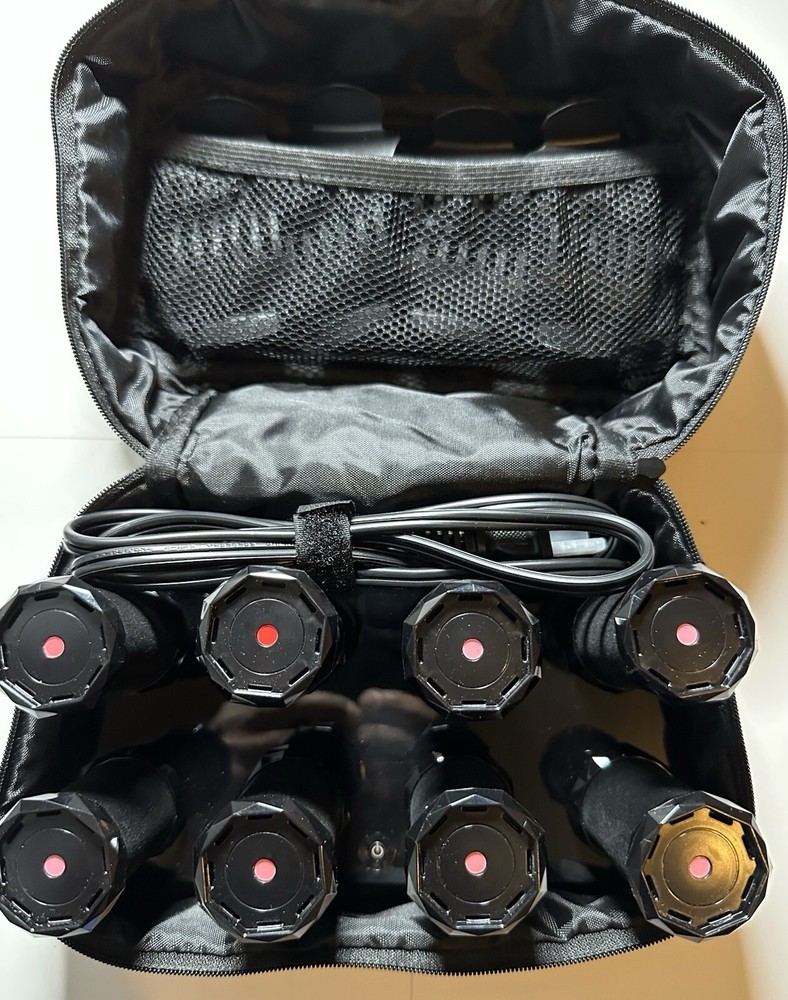 T3 Volumizing Hot Rollers Luxe (73701) - Set of 8 Rollers, 8 Clips, & Bag TESTED