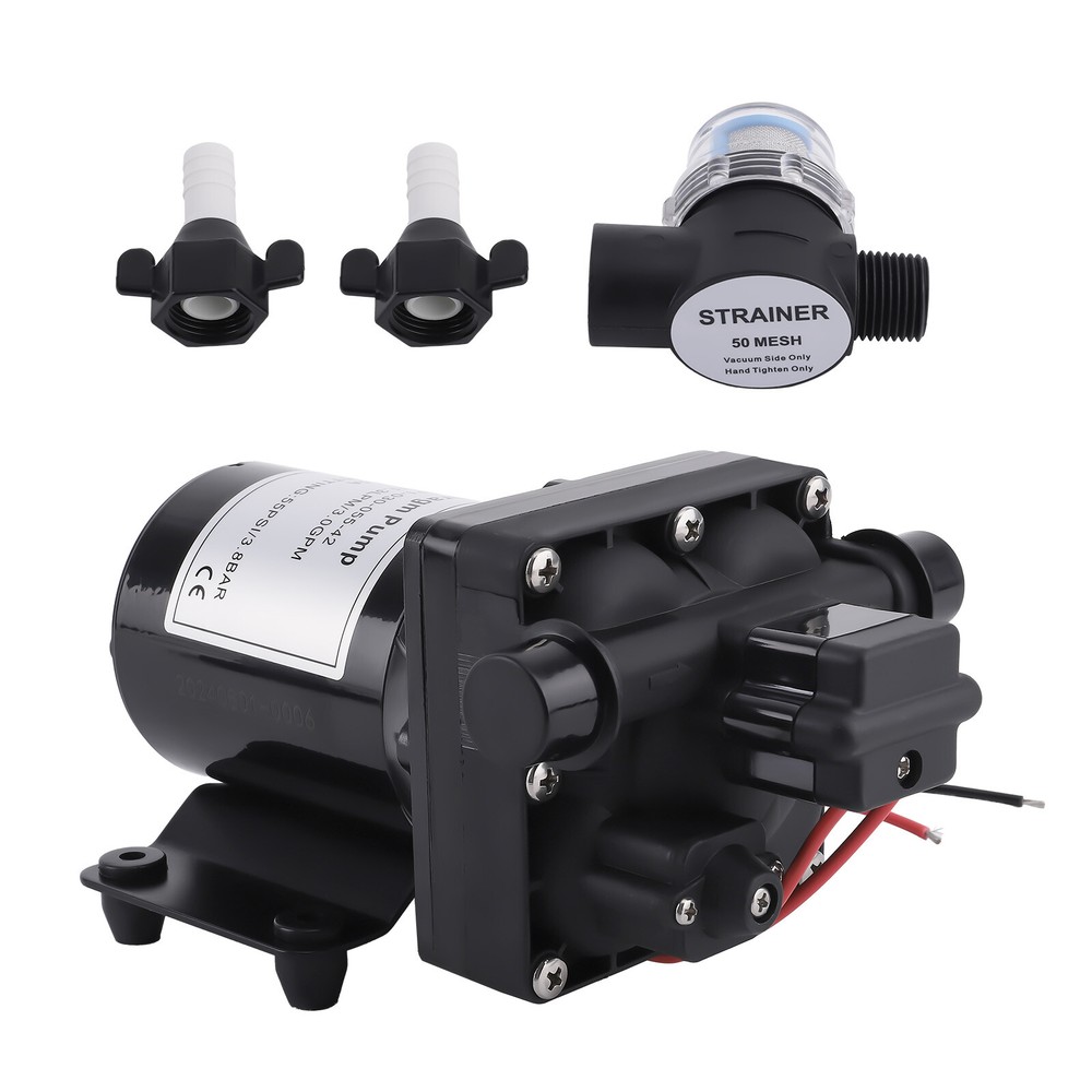RV 3.0 GPM Marine Water Pump w/ Strainer for Camper/Yacht 4008-101-A65