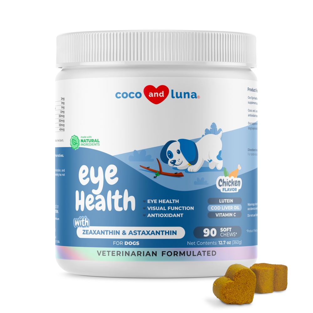 Eye Support for Dogs - Dog Supplements for Vision,  Eye Vitamins, Antioxidant