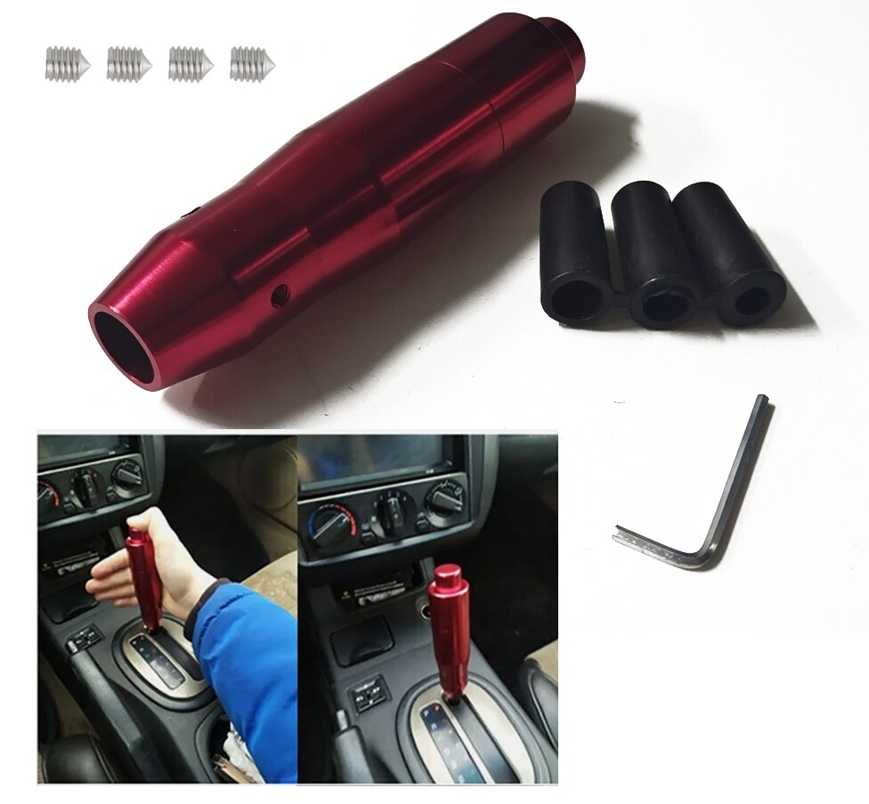 Universal Aluminum Car Automatic Gear Stick Shift Knob Shifter Lever With Button