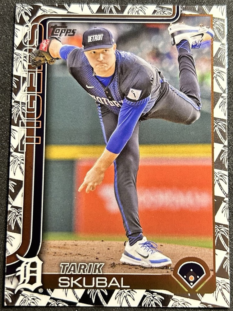 2025 Topps Series 1 Tarik Skubal Tigers Spring Training Blaster Exclusive SP Foil