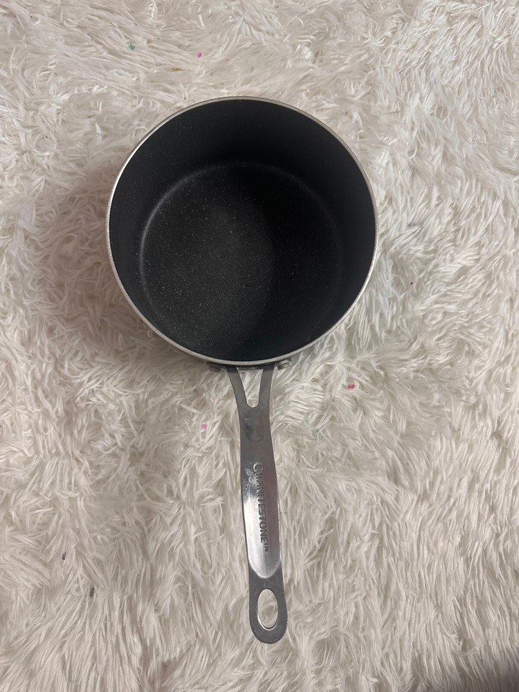 used Black non-stick cooking pot