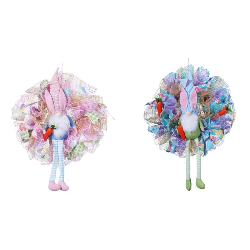 Easter Rabbit Wreath Rabbit Garlands Pendant New Year Birthday Decoration